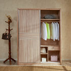MDF Armoires Wardrobe Bedroom Sets Sliding Door Bed Wardrobe Set 1708x600x2155mm