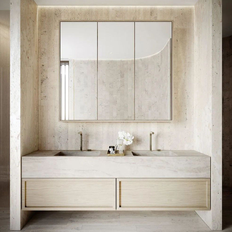 Modern Stainless Steel Bathroom Vanity Cabinet Waterproof